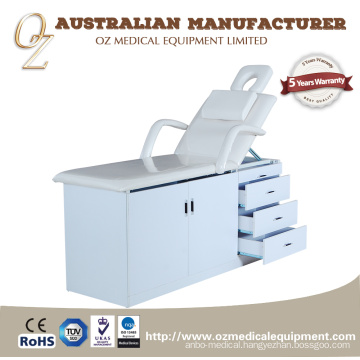 High Quality Hospital 1 Section Multi Purpose Manual Massage Table Australian Standard Beauty Drawer Chair China Manufacturer